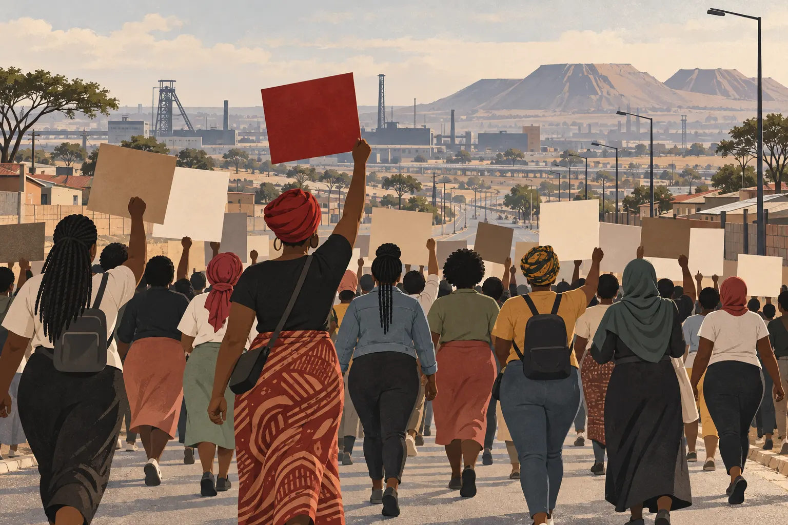 Ekurhuleni women's march protest South Africa